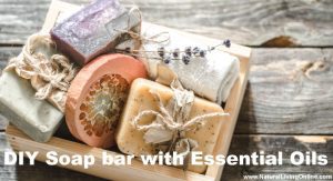 DIY soap bar with essential oils